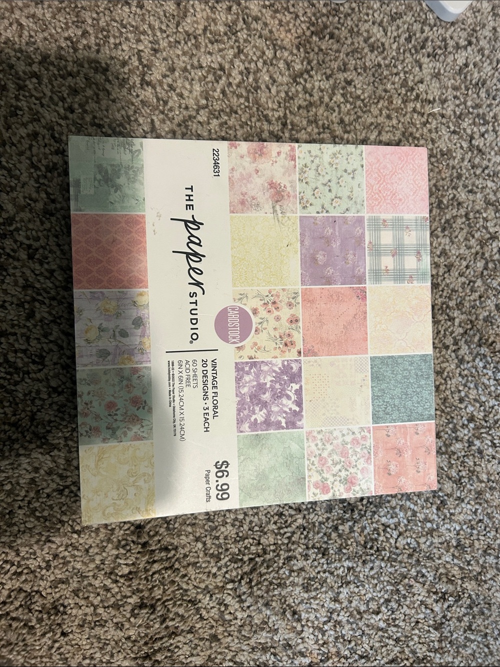 The Paper Studio Vintage Floral Scrapbook Paper Pack - Pastel Multi